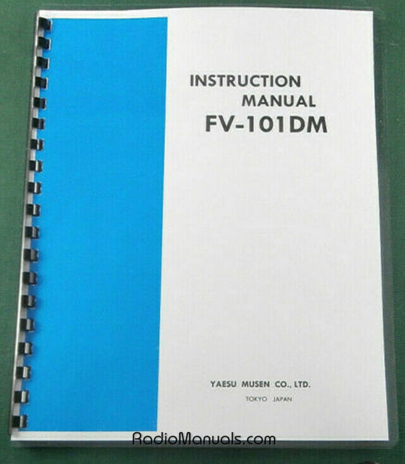 Yaesu FV-101DM Instruction Manual - Click Image to Close